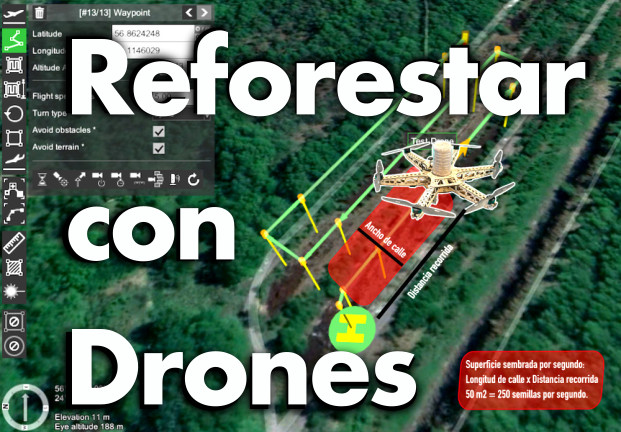 Claves para la reforestación con  drones